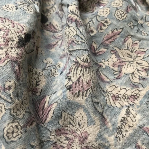 NWT New MAGNOLIA PEARL Free People Block Print Kelly Western Blouse Shirt Rambha - Picture 8 of 13